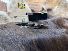 2009 Buck WBC 503 Knife Stag Handle Stainless Blade With Bear Claw Mint In Box picture