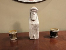 Hand-Cast Pillar Statue of Hermes — Inspired by Ancient Greece picture