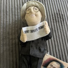 Harry S Truman -Very Rare and hard to find - 11 inch Dewey Defeats Truman Plush  picture