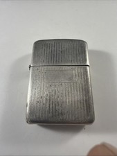 Vintage Zippo Sterling Silver Engine Turned 11 Line Lighter 1955-1957 Rare picture