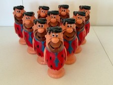 10 Vintage 1960's Blow Mold FRED FLINTSTONE BOWLING PINS Hanna-Barbera picture