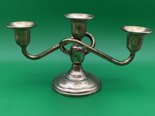 Vintage EL SIL CO ELGIN SILVERSMITH STERLING SILVER CANDLESTICK CANDELABRA HOME  picture