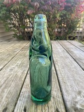 Antique Early 1900 Victory Codd Neck Marble Codswallop Green Glass Soda Bottle picture