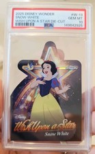 PSA 10 Pop 7 Snow White 2025 Topps Chrome Disney #W-13 Wish Upon A Star Die Cut picture