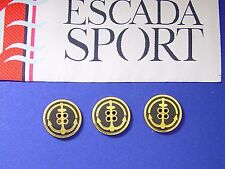 3 ESCADA SPORT ENAMELED ANCHOR  LOGO REPLACEMENT BUTTONS EXCELLENT CONDITION $29 picture