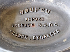 RARE ANTIQUE 1930's LE CREUSET DOUFEU COUSANCES 4L  Cast Iron Dutch Oven picture