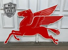 Mobil Gas Flying Red Horse Pegasus Metal Heavy Steel Sign Extra Large 35