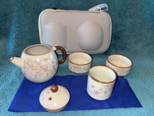 Chinese Ru Kiln Teapot Tea Tureen Household Tea Bowl Kettle Set 5pc Set #MM picture