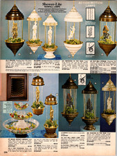 Vintage 1970s Lighting Catalog Ad Rainfall Lamps Infinity Mirror 8x11 picture
