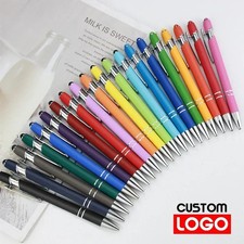 20-200 Metal Ballpoint Pens Touch Stylus Advertising Custom Logo Laser Engraving picture