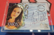 Eliza Dushku Auto Signed 1999 Inkworks BUFFY Vampire Slayer as Faith #A15 picture