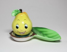 HTF Vintage PY Spoon Rest & Yellow Pear Shaker Set MCM Japan picture