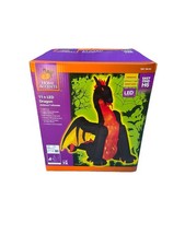 Gemmy 11ft Tall Animated Fire & Ice Dragon Halloween Inflatable picture