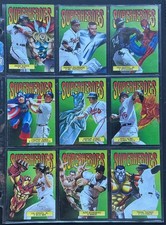 1998 SKYBOX DUGOUT AXCESS MARVEL SUPERHEROES COMPLETE CHASE INSERT 10 CARD SET picture
