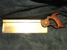 Antique Henry DISSTON & SONS 12” Blade Back Saw Tool 1880’s picture