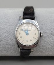 Vintage Timex ALICE Childs Wind Watch 1950s Alice Wonderland Rare Chrome Plated  picture