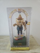 VIVA Vintage Circa 1917 Farmer Motion Musical Nutcracker Works W/ Original Box  picture