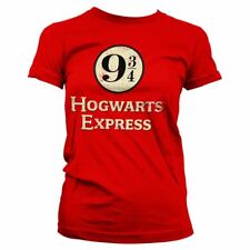 Womens Harry Potter Hogwarts Express Platform 9 3/4 Fitted T-Shirt - Ladies Tee picture