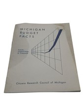 VTG 1959 Michigan Budget Facts Citizens Research Council Report Booklet picture