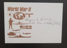 BENJAMIN O. DAVIS Lt. Gen - AUTOGRAPH ON CARD SIGNED IN INK First Black General picture