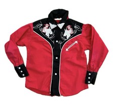 Vtg 1960s Cowgirl Shirt Youth J Bar T California Girls Western Costume Halloween picture