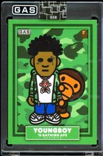 2026 YoungBoy Never Broke Again COMPLEX x BAPE x GAS Trading Card Rookie B-YB picture