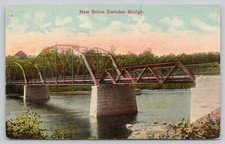 New Solon Embden Bridge Maine ME Vintage Postcard 1913 Postmark picture