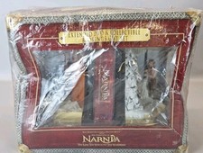 Disney Narnia Lion Witch & Wardrobe Collectible Bookends Extended DVD Set FLAWS picture
