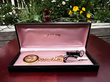 Rare Vintage LANVIN Paris Mother & Child Keyring Bag Charm Unused with Box & Tag picture