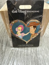 Disney Valentine's Gem Hearts Pin WDI Woody Bo Peep Toy Story Pin LE 300 picture