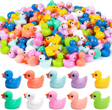 200Pcs Mini Resin Duck Figures Tiny Colorful Ducks for Crafts Fairy Garden Decor picture