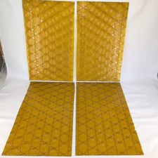Vintage MCM Acrylic Panel Set of 4 24
