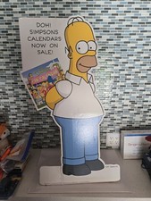 Vtg Grail Simpsons Homer Simpson Cardboard Calendar Promo Display Standee 36”  picture