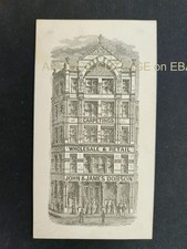 1800s antique AD CARD boston ma FALLS of SCHUYLKILL CARPET MILLS jno jms dobson picture