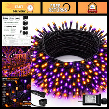 DAZZLE BRIGHT Halloween 300 LED String Lights, 100FT String Lights with 8 Lighti picture