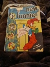 WALTER LANTZ NEW FUNNIES #155 Woody Woodpecker Christmas cover Dell Comics 1950 picture