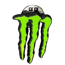 1 Brand New Monster Energy Drink Claw Mark Logo Lapel Pin Green Black 1 Item picture