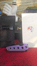 Kansept Rafe Purple Anodized Titanium CPM-S35VN Black Stonewash 2.61in picture