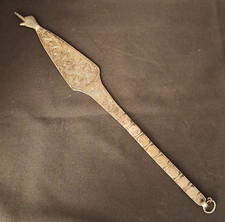 Antique Sephardic North African Silver Yad Torah Pointer Hand Engraved Foliate picture