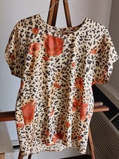 Vintage 90's Escada silk animal print Margaretha Ley size 36 HTF short sleeve picture
