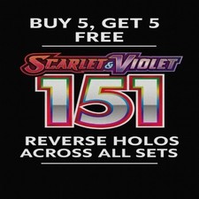 Pokemon 151 Reverse Holo Mix & Match - BUY 5 GET 5 FREE - Pokemon TCG picture