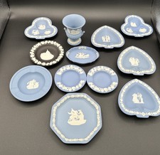 Trinket Dishes Wedgwood Jasperware Lot of 15 Variety of Pieces Vintage picture