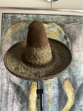 Superb Antique Mexican Charro Sombrero Hat Sterling Silver picture