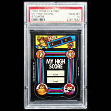 (Pop 2) PSA 10 Rookie 1982 Topps Donkey Kong Super Mario #0 MY HIGH SCORE RC picture