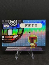 2026 Topps Chrome Star Wars Boba Fett BO-FET Bonus Stage Pixel Insert SSP NM picture