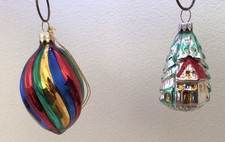 Vintage West Germany Glass Christmas Ornaments picture