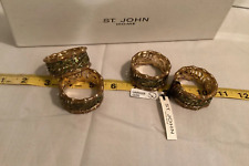 ST JOHN HOME.TROPICAL COLLECTION. NAPKIN HOLDERS. SET OF 4. ENAMEL. picture