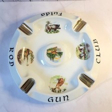 Vintage 1950's Fulda Rod & Gun Club Cigar Ashtray  Konigl Pr Tettau West Germany picture