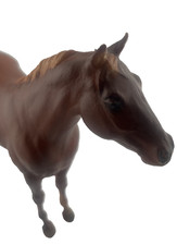 Vtg Breyer Molding Co Chestnut Stallion Flaxen Mane Tail Glossy 1960s picture