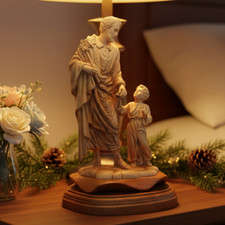 Saint Joseph with Child Jesus Christ Walking, 9.8